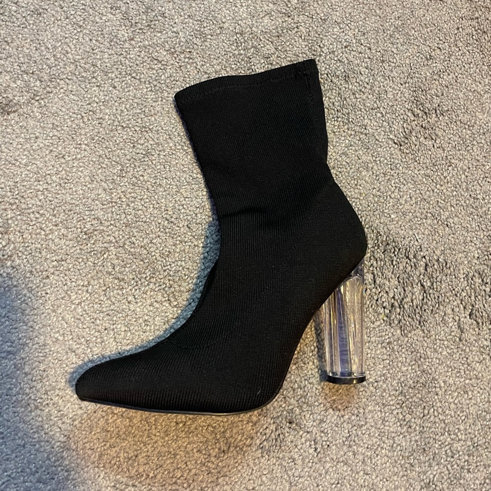 Fashion Nova Black ankle bootie